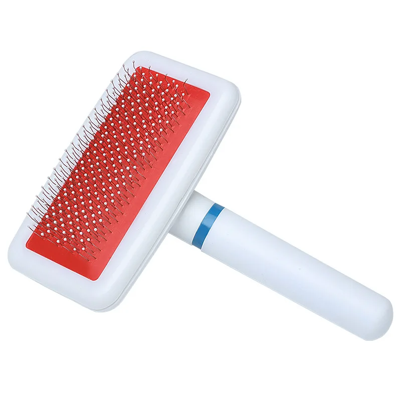 Чистящая расческа для ухода за собаками с плавающей шерстью, щетка для кошек, пластиковая ручка, иглы из нержавеющей стали, расчески для собак и кошек, товары для домашних животных