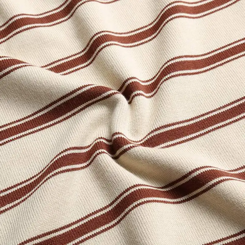 GIGOGOU Spring Autumn Long Dress Women Knitted Pullover Sweater Vintage Black Striped Dresses Sleeve Ladies | Женская одежда