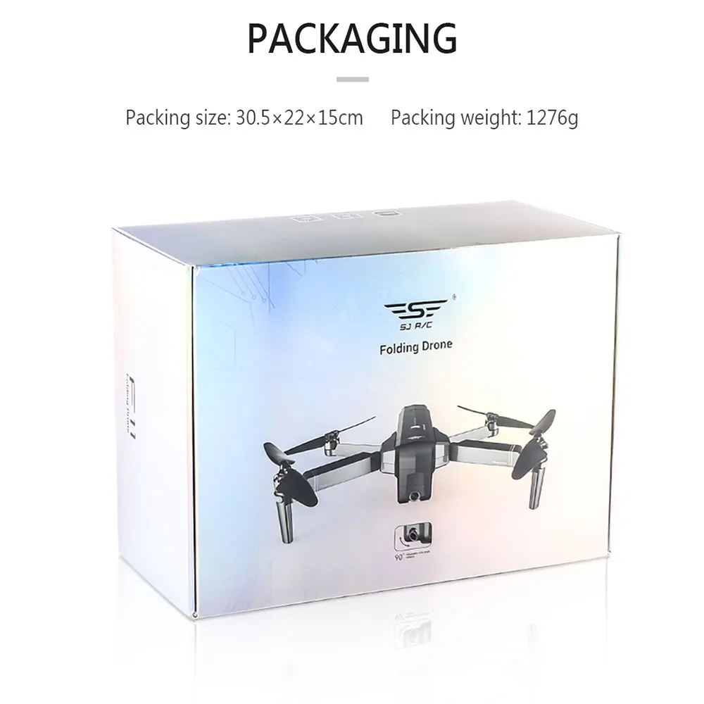 Новый складной Радиоуправляемый Дрон GPS 5G WIFI FPV с 1080P HD широкоугольной камерой