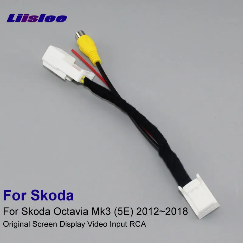 12 контактов разъем адаптера провода кабель для Skoda Octavia Mk3 (5E) 2012 ~ 2018 камера заднего