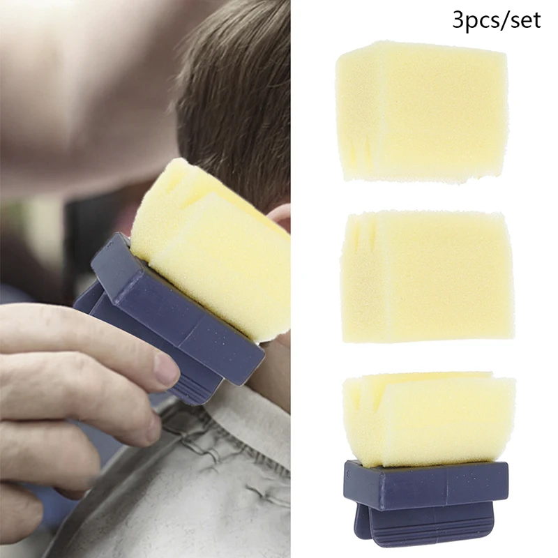 NEW 3Pcs/set Soft Hair Cutting Clean Sponge Dust Remover Hair Coloring Dyeing Applying Brush Hairdresser Styling Tools