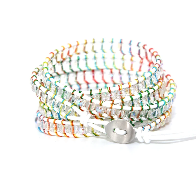 2019 ручная работа яркие веревочные рандомные браслеты для женщин бохо 5 нитей