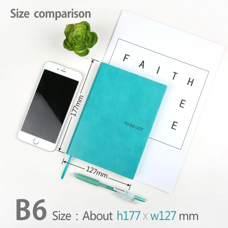 Записная книжка тетрадь B6 планировщик времени дневник органайзер на 2017 год милый