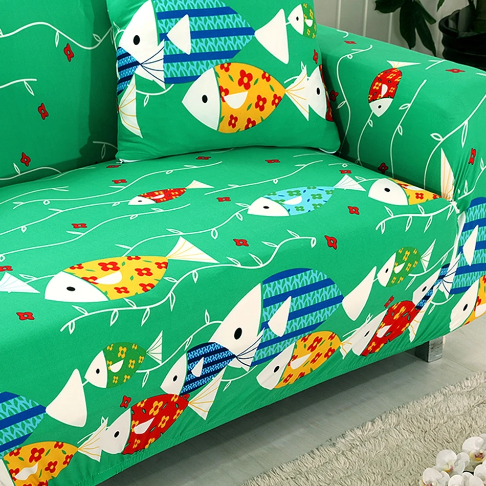 Зеленый L Форма диван Чехлы для мангала Гостиная 2 шт. Подушки 100% полиэстер