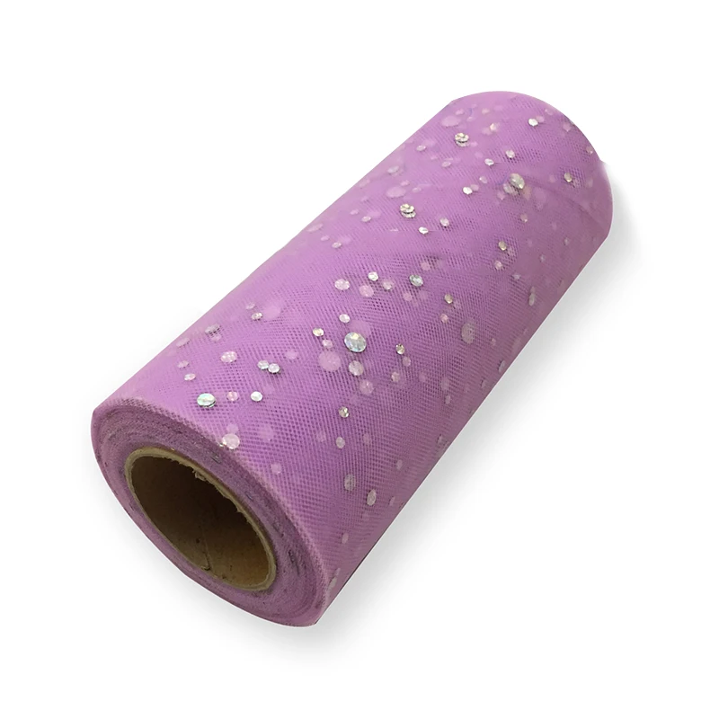 

1 Roll Beautiful Glitter Sequin Tulle Wedding Decoration 15cm Spool Tutu DIY Flower Wedding Decor Party Supplies 25 Yards