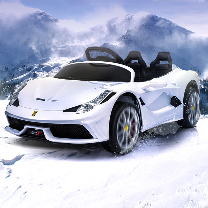 Детский электромобиль четырехколесный автомобиль может сидеть детская