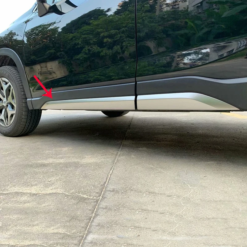 Автомобильный Стайлинг крышка ABS матовая отделка кузова, молдинг на боковые двери рама палка полосы стример молдинг для Subaru Forester SK