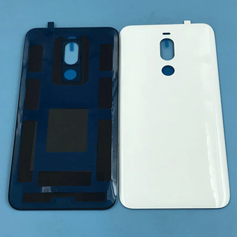 Белый Для Meizu X8 Стекло Батарея на заднюю крышку Корпус чехол с клейкой лентой 3M - Цвет: Белый