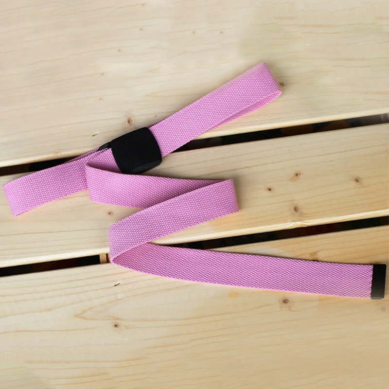 Pink style2 Для Женщин Повседневный женский пояс на талию Модный черный холщовый карамельный цвет удобный 1 шт. тонкий регулируемый - Цвет: Pink style2