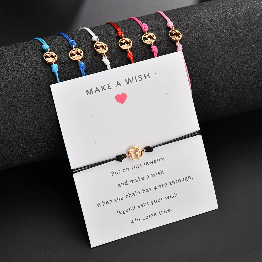 MissCyCy милые металлическое слово географические Браслеты для Для женщин модные