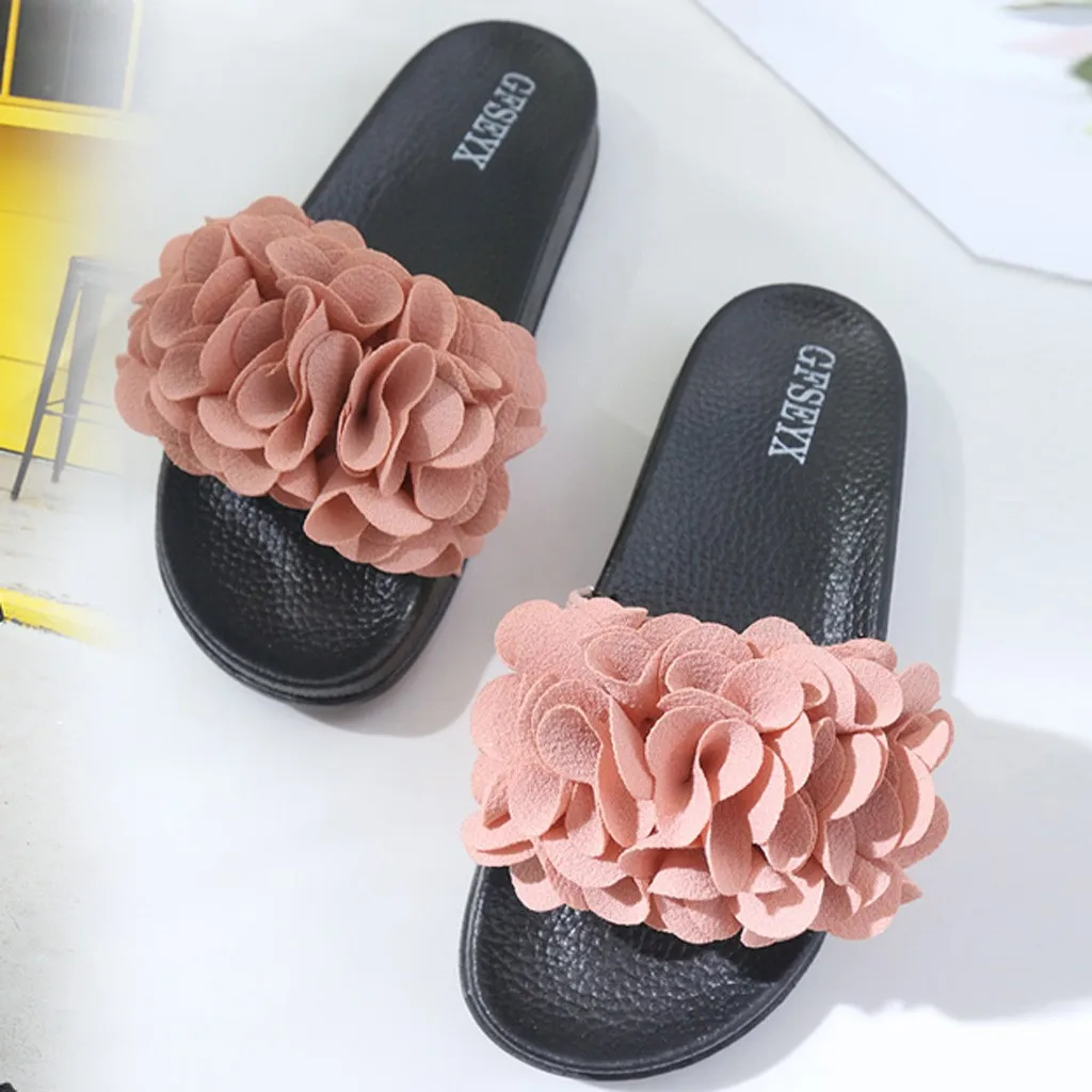 SAGACE женская обувь пикантные уличные Вьетнамки женские шлепанцы Летние цветочные