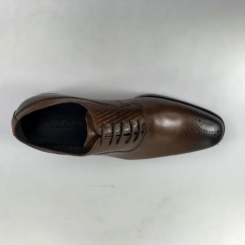 Мужские модельные туфли из натуральной кожи GRIMENTIN черные коричневые деловые