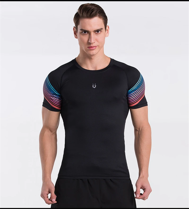 VANSYDICAL, мужская спортивная футболка, VME FIT, высокая растягивающаяся стильная уличная спортивная футболка, одежда