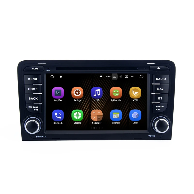 Четырехъядерный Android 7 1 автомобильный dvd gps плеер для audi A3 S3 с 2G RAM + 16G ROM USB wifi 4G RDS