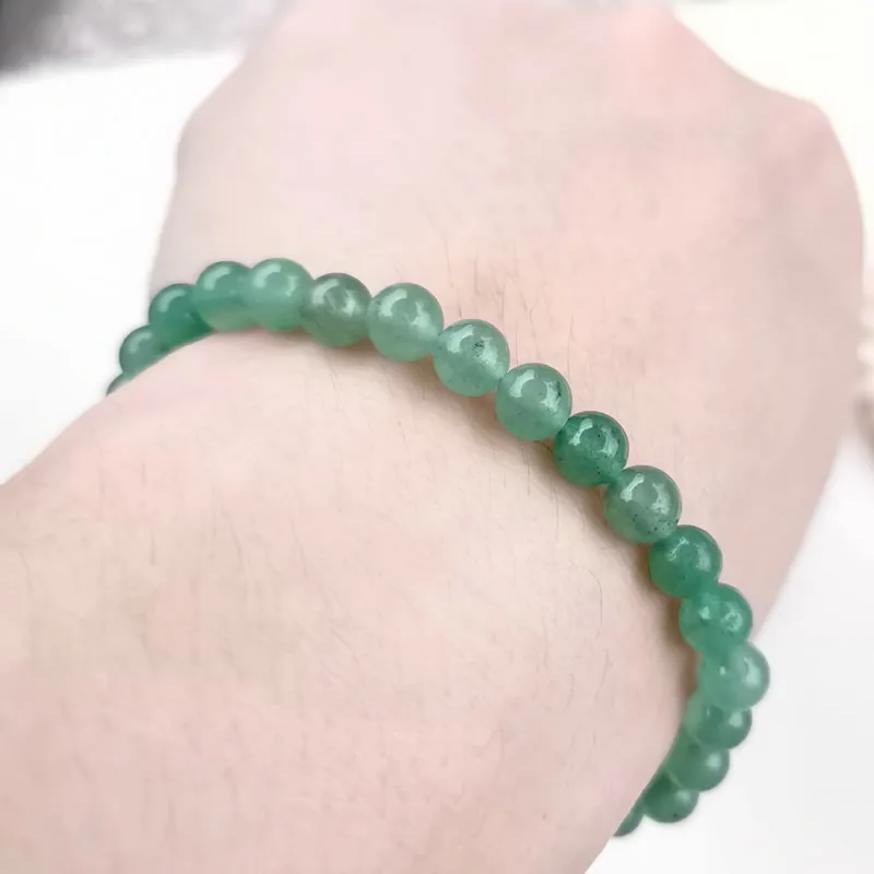 Green dongling stone Минималистичный 6 мм натуральный браслет для женщин и мужчин тигровый глаз розовый кристалл вулканический каменный Агат из бисера Йога стрейч браслеты - Окраска металла: Green dongling stone
