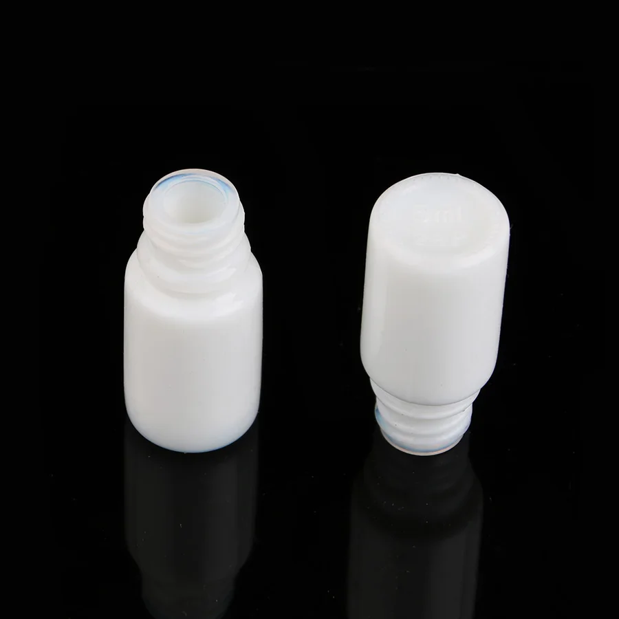 Merx Beauty оптовые продажи 24 шт 5 мл стеклянная капельница белая бутылка флакон с