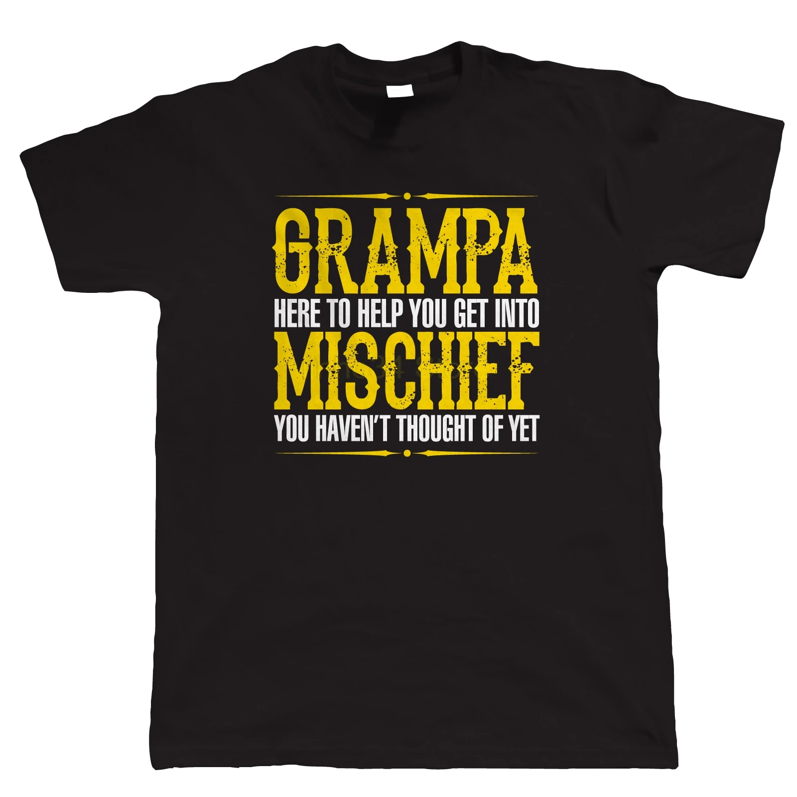 Grampa озорства мужские забавная футболка день рождения отцов подарок для дедушка |