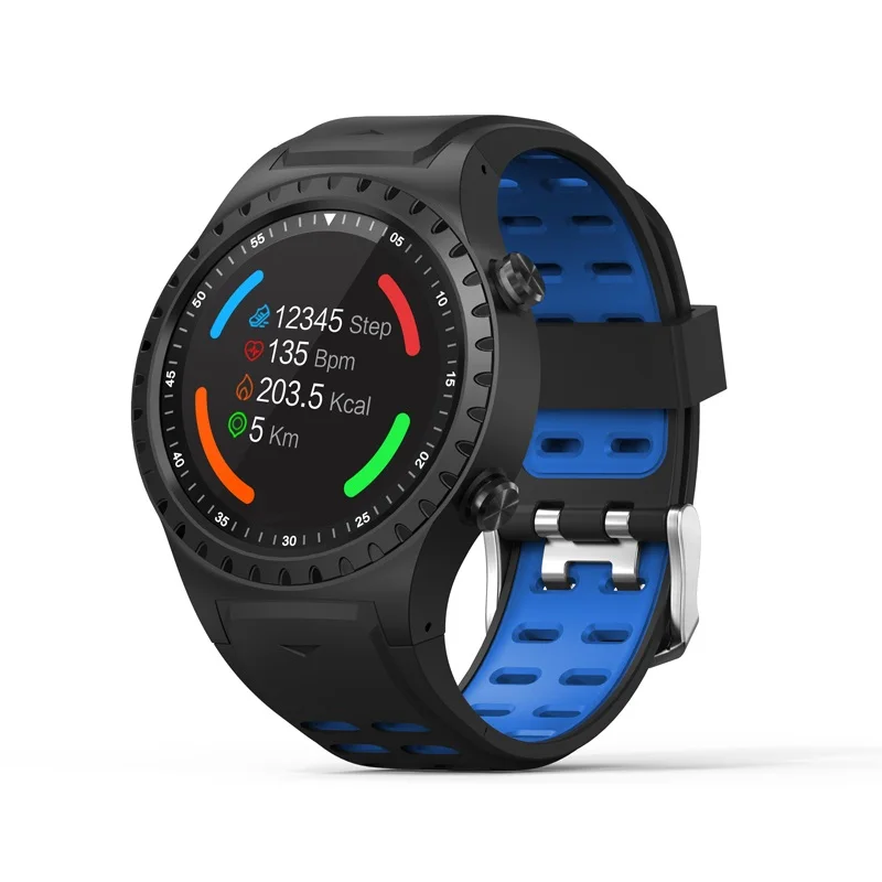 BLUE SENBONO M1 IP67 Водонепроницаемый умный телефон с часами Bluetooth Вызов gps Smartwatch телефон для мужчин и женщин монитор сердечного ритма часы - Цвет: BLUE