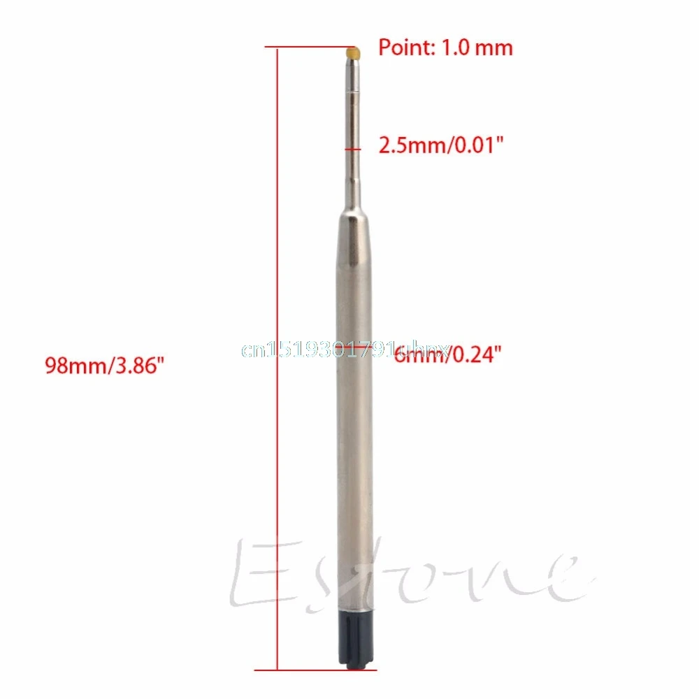 10 шт. стержни для ручек с черными чернилами 1 мм|pen refills|black inkball point pen refill |