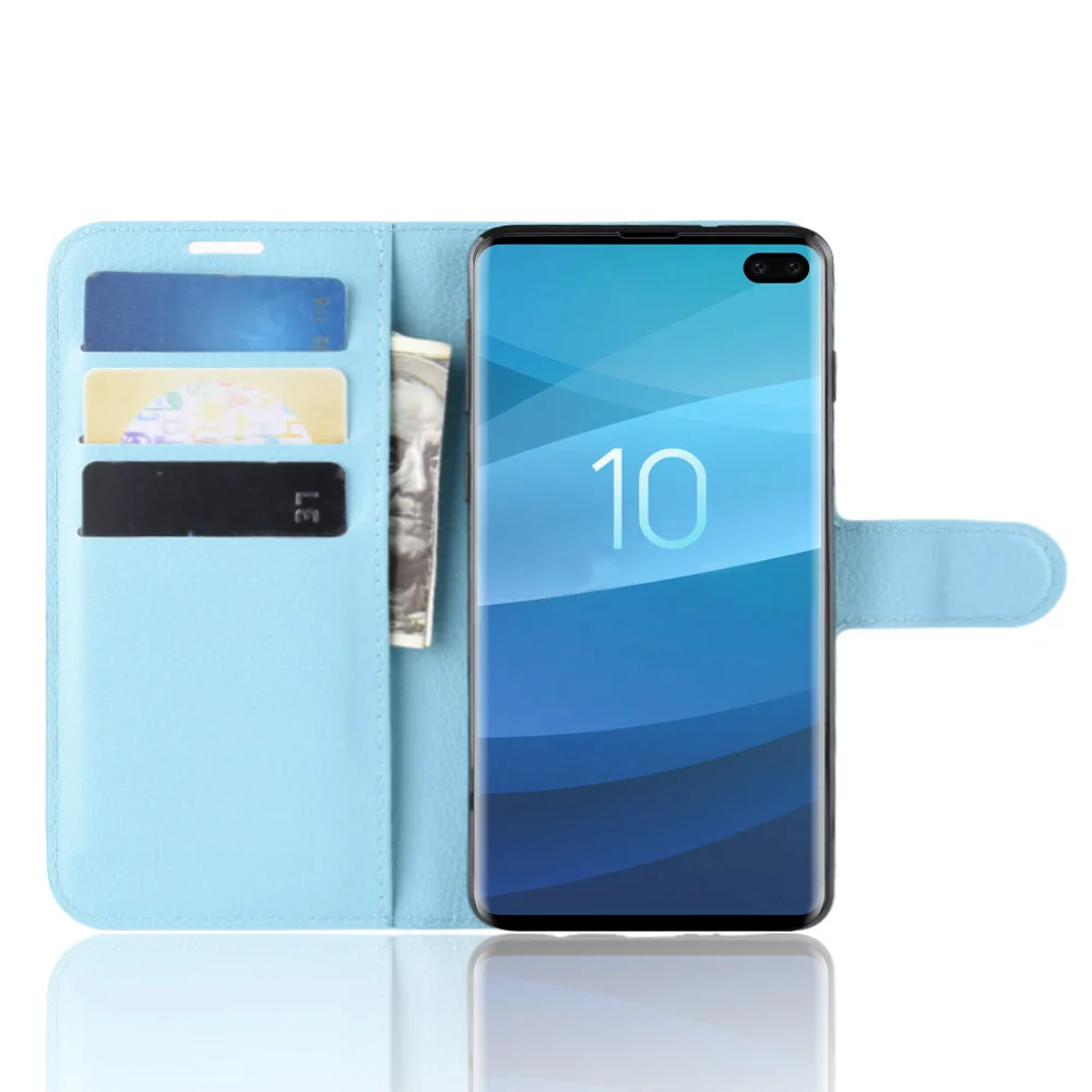 For Samsung Galaxy S10 5G Case GalaxyS10 S 10 G977F G977FD G977 Flip Back Cover Wallet PU Leather Silicone Protective Phone | Мобильные