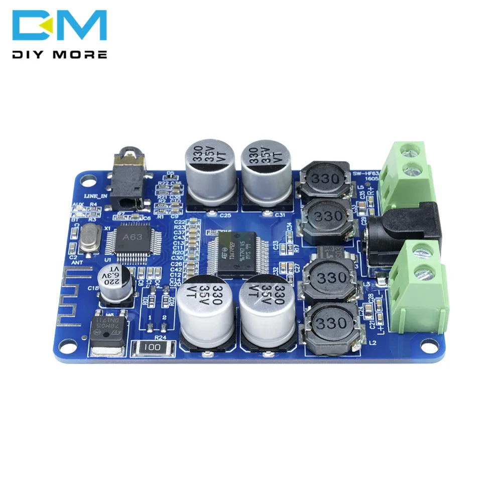 TDA7492P Bluetooth V2.1 Аудио приемник усилитель мощности плата с AUX двойной 2X25 Вт модуль Diy электронная печатная плата