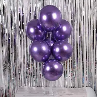 chromium purple 2,8 г 12 дюймов 50 шт. воздушные шары на день рождения воздушный шарик для свадьбы украшения на день рождения Дети Взрослые металлические шарики украшения - Цвет: chromium purple