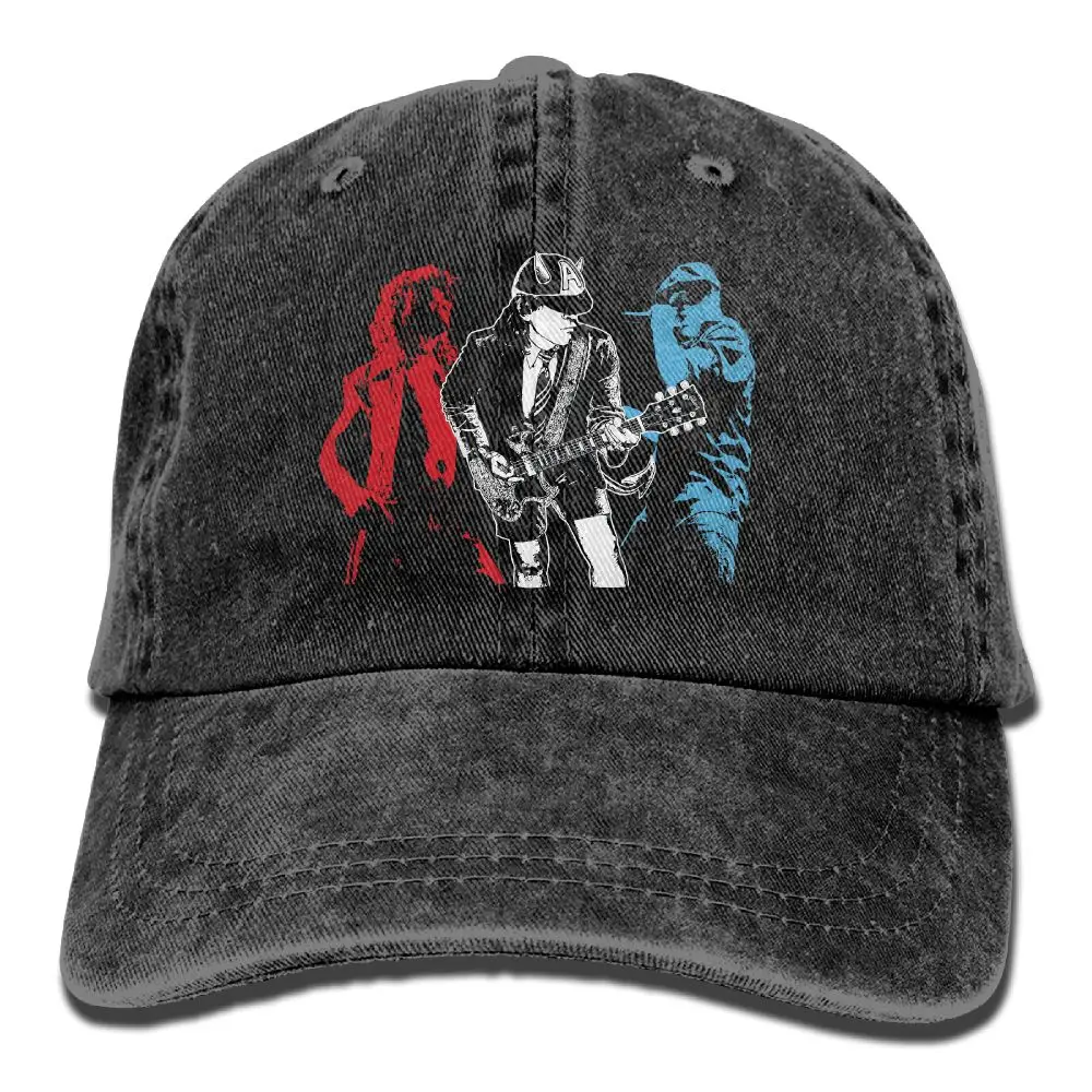 SAMCUSTO acdc 3D Творческая личность Промытые джинсовые шапки осень лето для мужчин женщин гольф солнцезащитный козырек хоккейные шапки - Цвет: Розовый