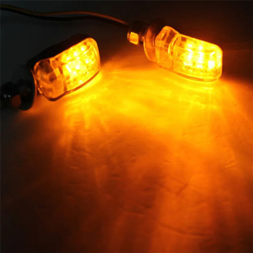 Новинка 2019 хит 2X 6LED мотоциклетные мини янтарные сигнальные огни мигалка