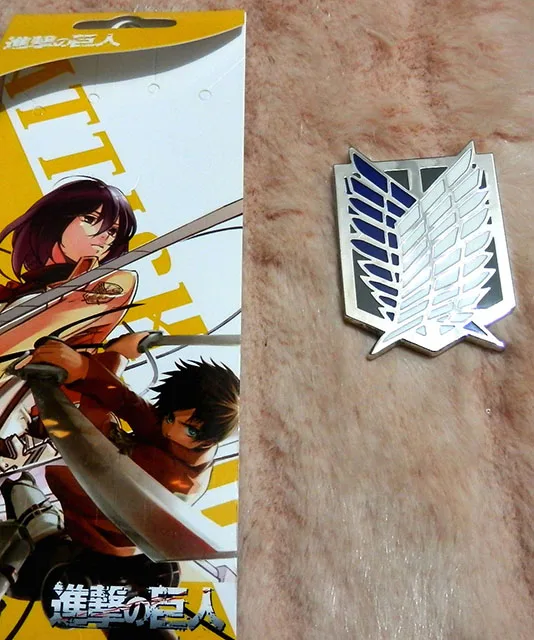 Аниме атака на Титанов винтажный значок Косплей Shingeki no Kyojin SNK брошь Легион скаутов Металлические Булавки пуговицы аксессуары для кукол - Окраска металла: G