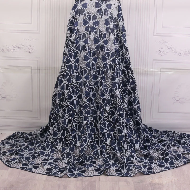 EuropeanWomen Evening Dress Mesh Lace Fabric New Nigerian Style Sequins and beading French Net Sequined Guipure | Дом и сад