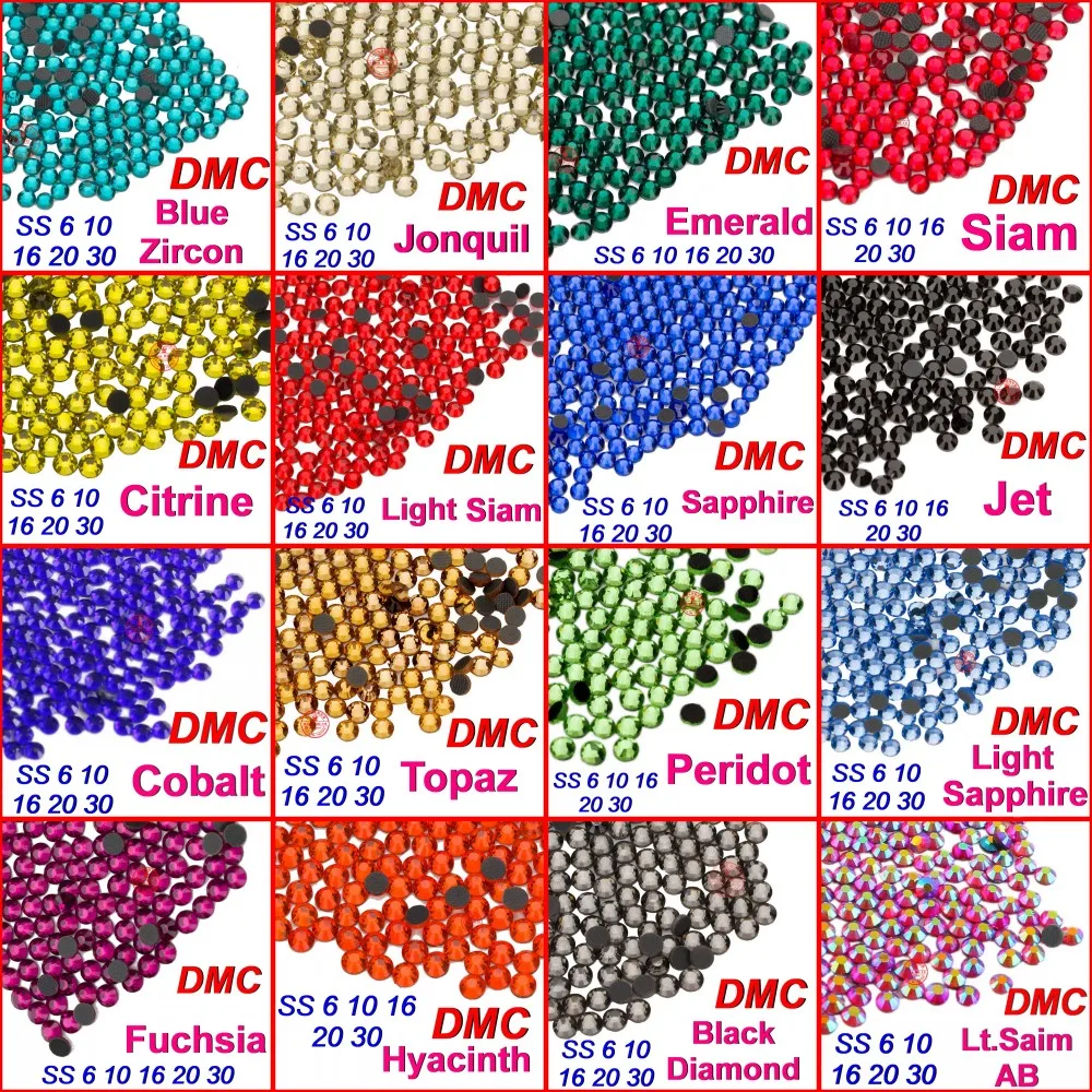 Недорогие гладкие Кристаллы горячей фиксации DMC разразы SS10 темные красные 10 шт. в