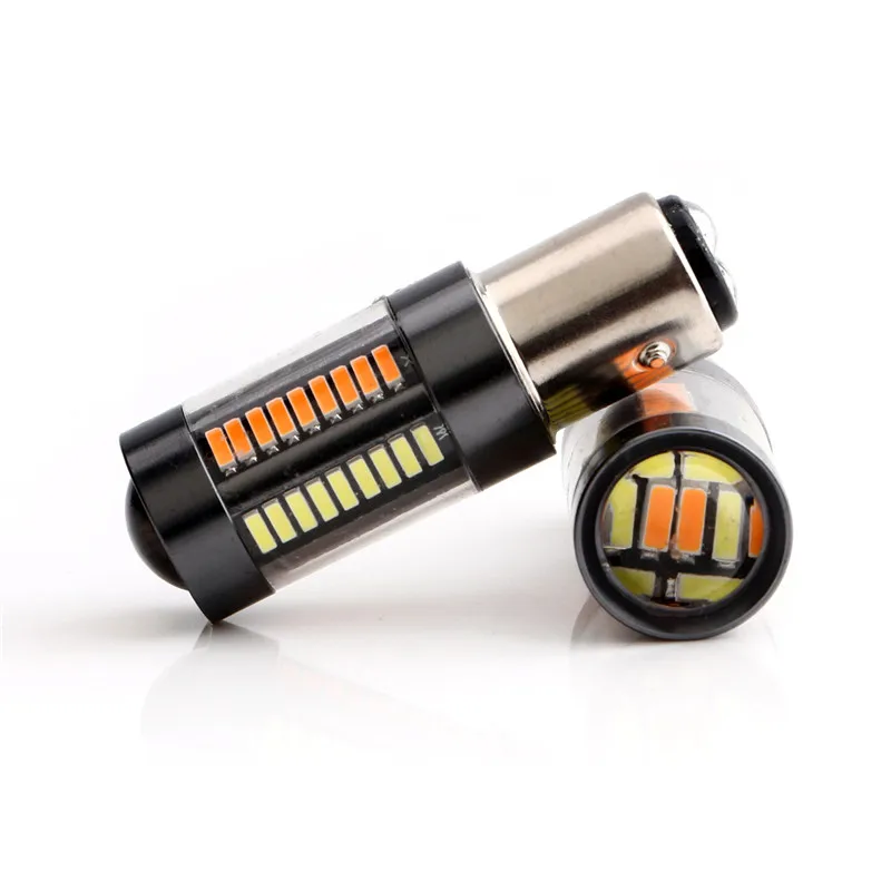 Автомобильные лампы 2 шт./лот 3157/1157 33 Вт SMD4014 990lm 66LED дневные ходовые огни сигнал