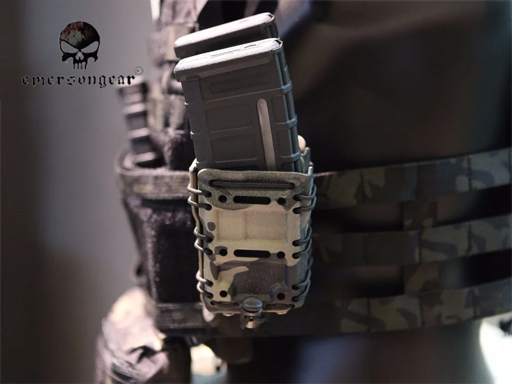 EmersonGear g-код стиль 5,56 мм Тактический Быстрый Маг винтовка пистолет подсумок кобура Быстрый модуль EM6373 мультикам черный