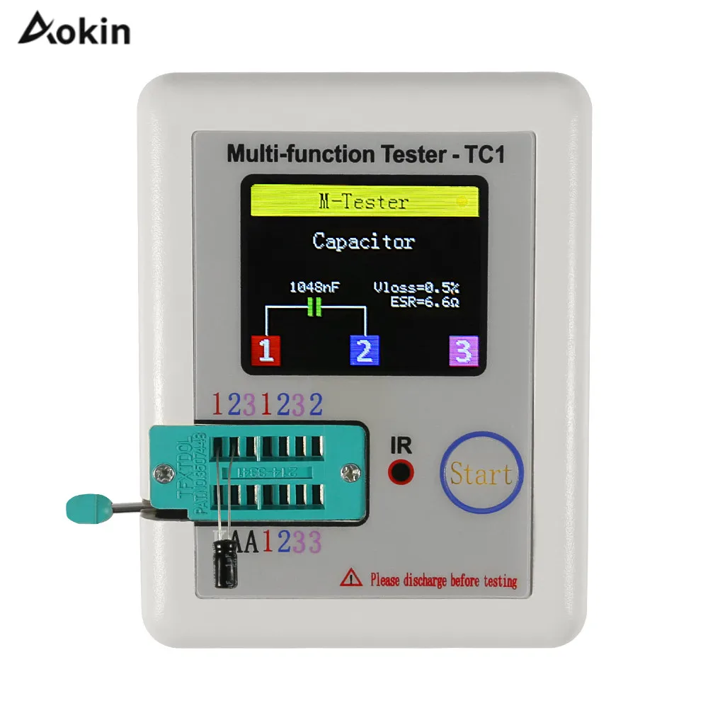 

lcr Meter lcr tc1 Transistor Tester Display Multi-function 1.8 inches lcr-tc1 tft Transistor Tester Detector for Diode Triode