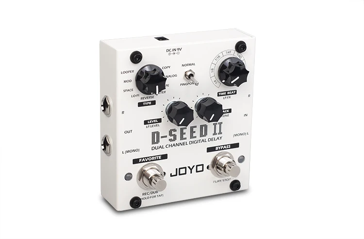 JOYO D-SEED гитарные педали с эффектом delay эффекты задержки гитары ra stompbox двухканальный цифровой задержка True Bypass