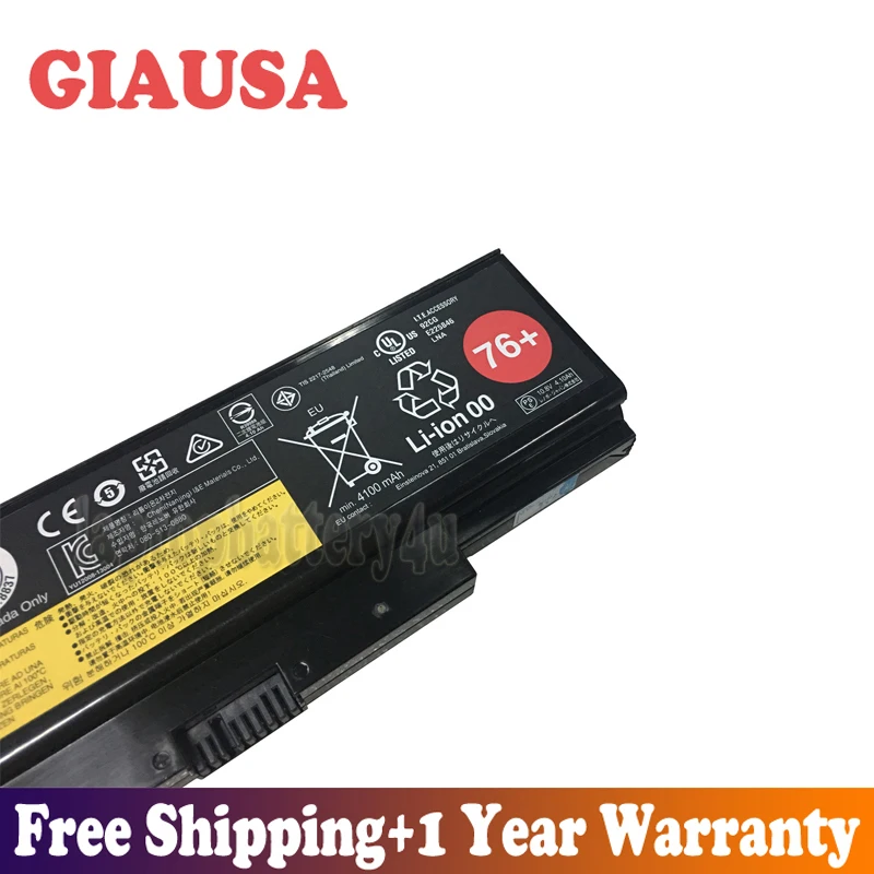 GIAUSA новая 10 8 V 48Wh 4.4Ah 45N1760 батарея для Lenovo ThinkPad E550 E555 E550C E560 E565 45N1761 45N1762 76 + Серия |