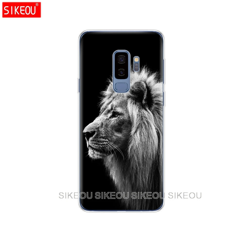 Силиконовый чехол для Samsung Galaxy S9 S8 S7 S6 edge S5 S4 S3 PLUS телефона с львом тигром модным