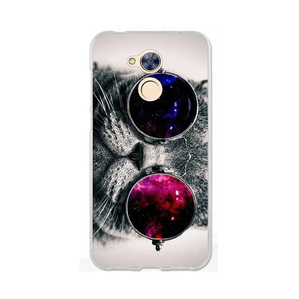 Cute Cat Dog Rose Love Heart Case For Huawei Honor 6A 6 A Cover Transparent Flower Owl Phone |