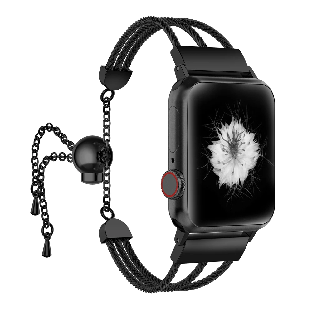 Ремешок для iwatch 38 мм полосы 42 44 40 браслет цепочка Apple Watch нержавеющая сталь серии 4 3
