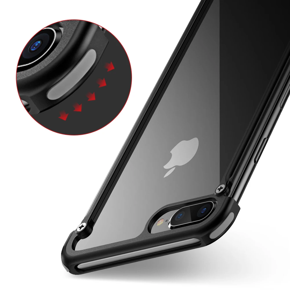 OATSBASF роскошный оригинальный чехол безопасности металлический защитный для iphone 8