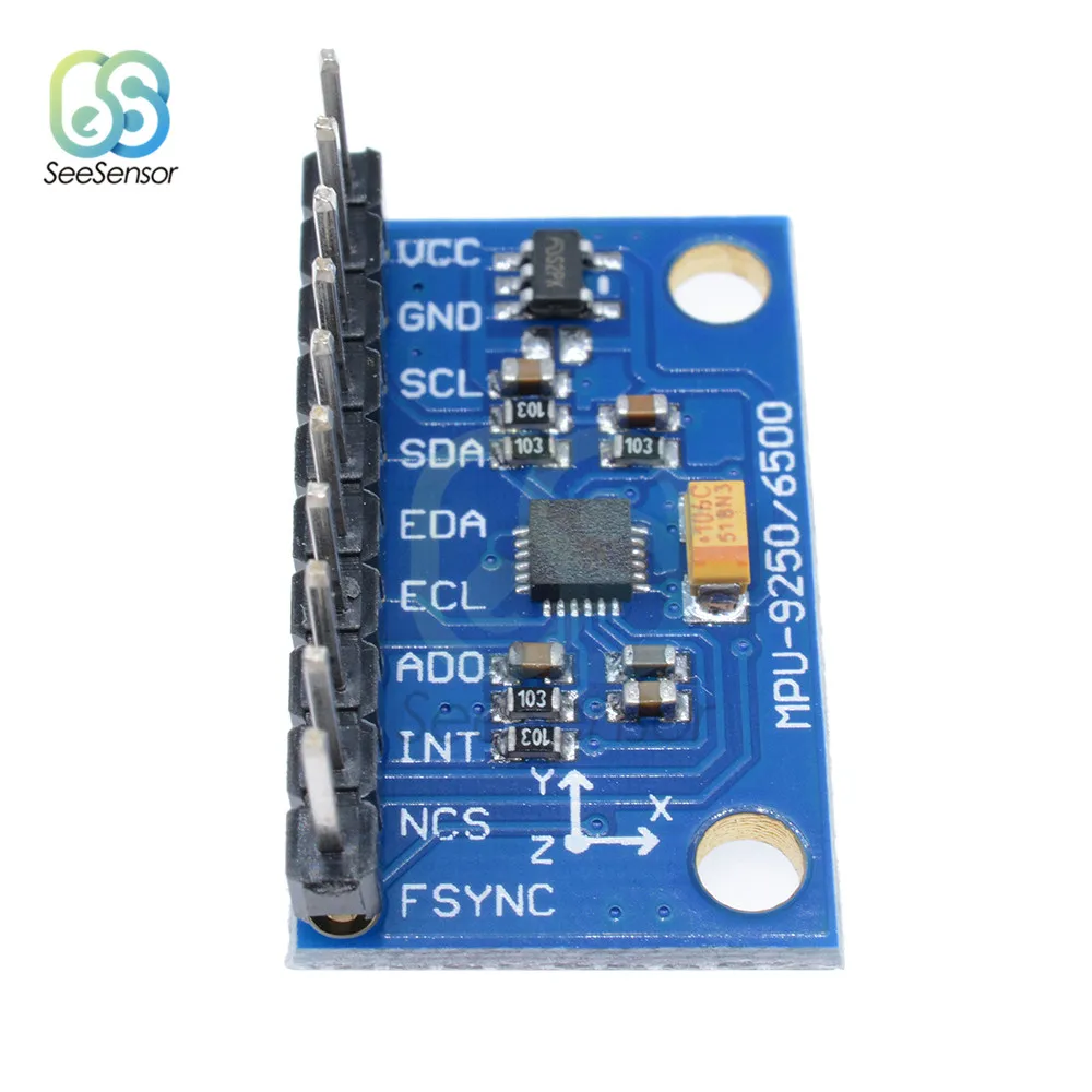 MPU9250 отношение гироскопа акселератора магнитометр сенсор плата модуль I2C IIC SPI MPU