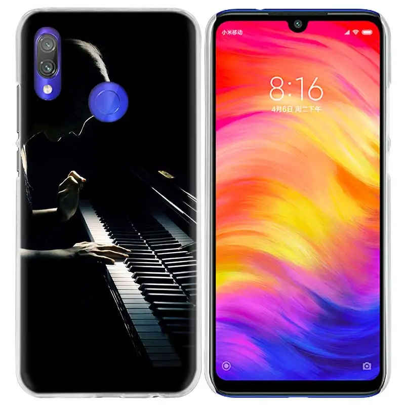 01 Чехол для телефона с надписью Love Music Piano для Xiao mi Red mi Go Note 7 6 6A Pro S2 5 5A 4X mi A1 A2 9 mi x 3 5G 8 lite Play F1 - Цвет: 01