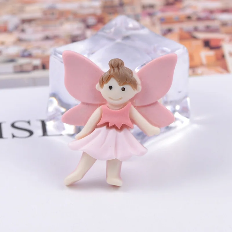 10 шт полимерные Стразы плоские с оборота кабошон принцессы Kawaii крыльями ангела
