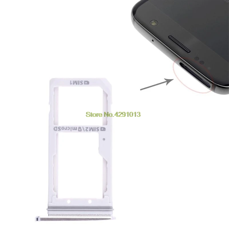 1 Лоток для sim-карты, двойной слот, держатель, запасная часть для samsung Galaxy S7 Edge/G935/Galaxy S7 - Цвет: 1