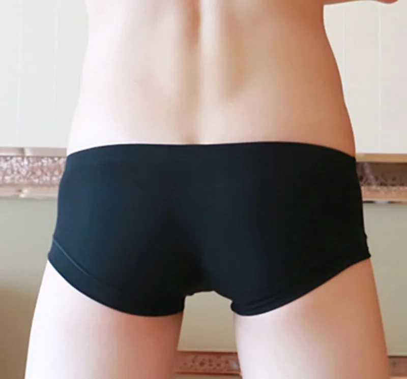 Удобные мужские эластичные однотонные Цвет мини боксеры из мягкой дышащей ткани