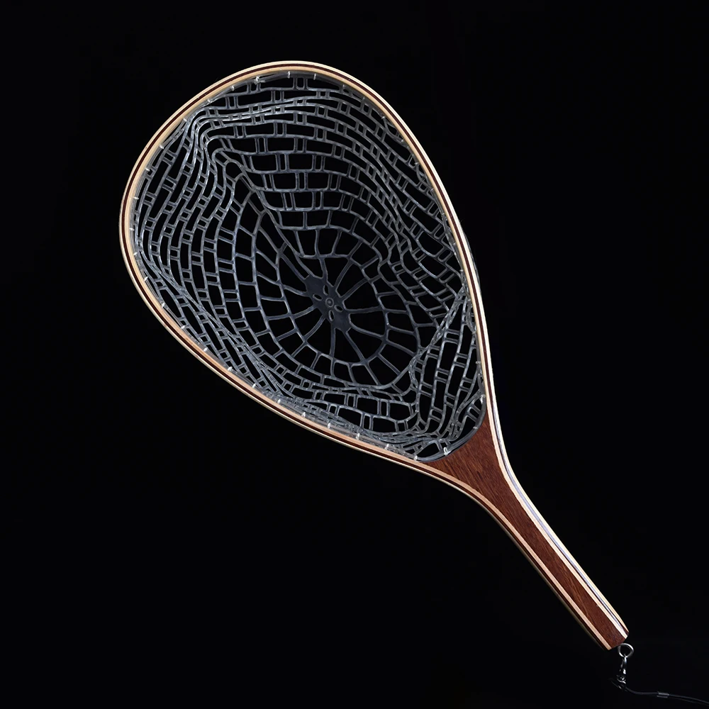 Fly Fishing Net Сетки Деревянной Ручкой Нейлон/Резина Посадки чистая Поймать и Отпустить Держатель Корзина Песка Комбо Комплект Форель FishingTools