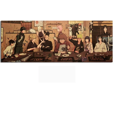 21 Japen Наруто Фигурки винтажные наклейки сасуки Какаши экшн-фигурка бар Спальня декоративный плакат наклейки Муро для детей - Цвет: 21
