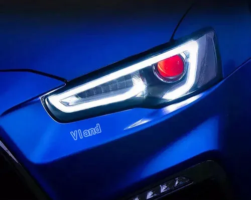 VLAND передний головной светильник для Mitsubishi Lancer-EX светодиодный головной светильник 2009- Xenon Devil eye Head Lamp DRL - Цвет: Demon eye