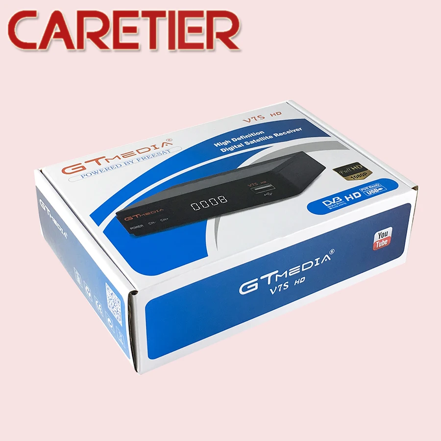 1 шт. GTMEDIA V7S/FREESAT V7S спутниковый ресивер DVB-S2 1080p hd freesat V7/GTMEDIA V7S телеприставка с USB wifi