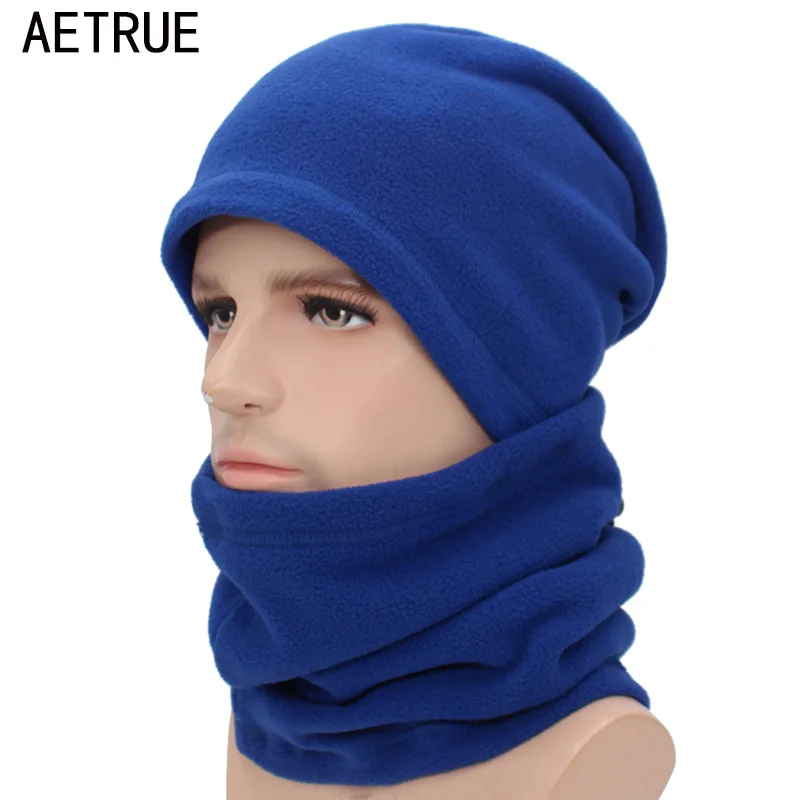 Зимняя вязаная шапка AETRUE Шапка-бини для мужчин и женщин Балаклава мужские шапки